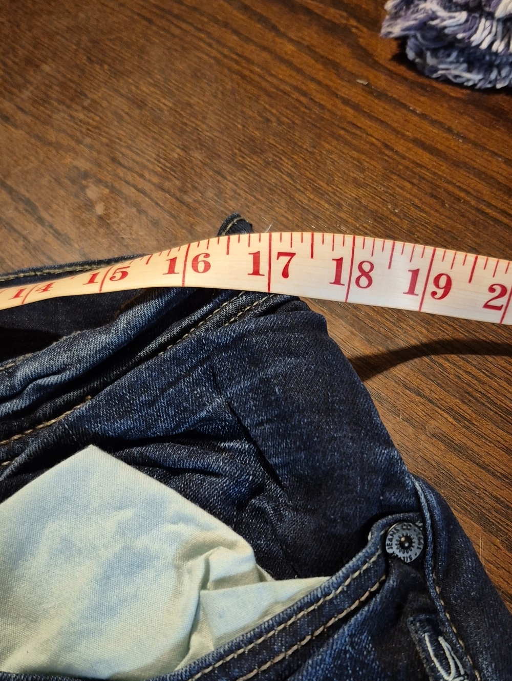 Dark Blue Silver Denim Jeans